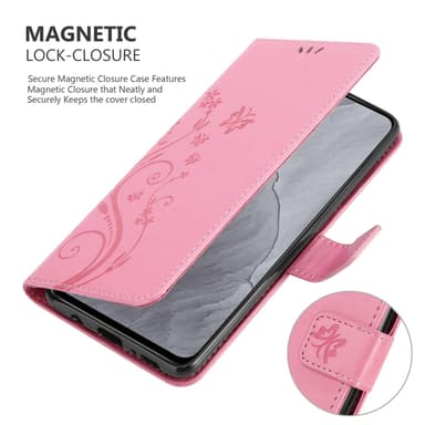 Realme GT Master lommebokdeksel Blomster (rosa)