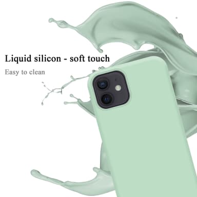 iPhone 12 MINI silikondeksel case (grønn)