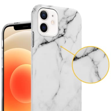 iPhone 12 PRO MAX lommebokdeksel etui (hvit)
