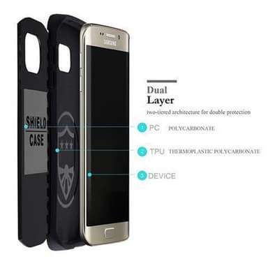 Samsung Galaxy S6 EDGE deksel Utendørs cover (grå)