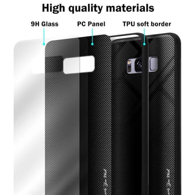 Samsung Galaxy S8 PLUS Deksel Case Cover (svart)