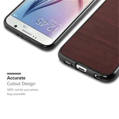 Samsung Galaxy S6 Deksel Case Cover (brun)