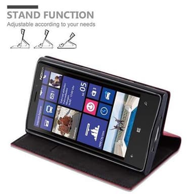 Nokia Lumia 920 lommebokdeksel case (rød)