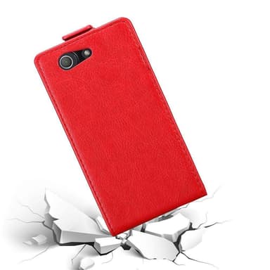 Sony Xperia Z3 COMPACT deksel flip cover (rød)
