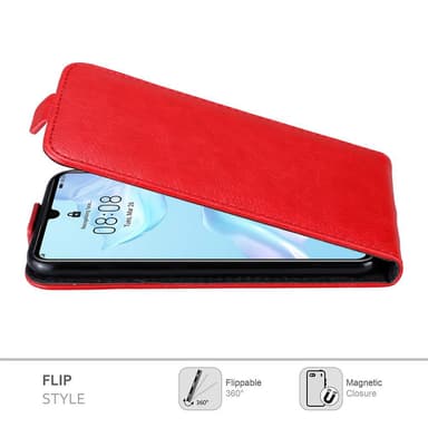 Huawei P30 deksel flip cover (rød)
