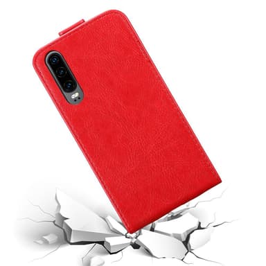 Huawei P30 deksel flip cover (rød)