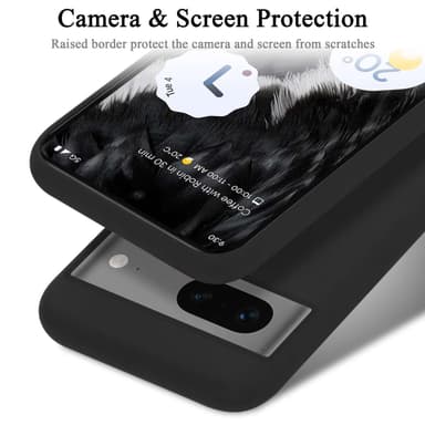 Google PIXEL 7 silikondeksel case (Svart)