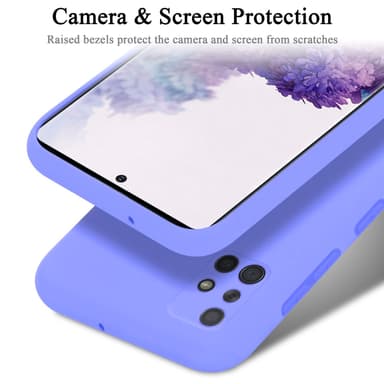 Samsung Galaxy A71 4G silikondeksel case (lilla)