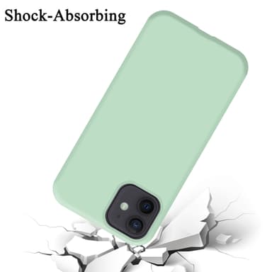 iPhone 12 MINI silikondeksel case (grønn)