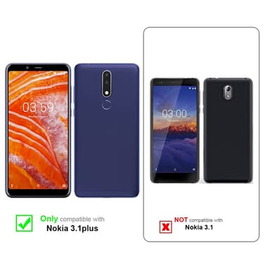 Deksel Nokia 3.1 PLUS Veske (Svart)
