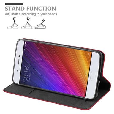 Xiaomi Mi 5s lommebokdeksel case (rød)