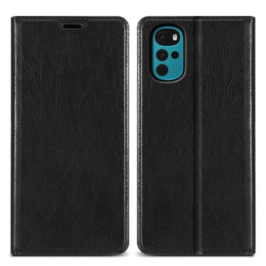 Motorola MOTO G22 lommebokdeksel case (svart)