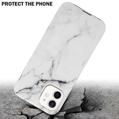 iPhone 12 PRO MAX lommebokdeksel etui (hvit)