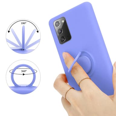 Deksel Samsung Galaxy NOTE 20 Ring Case (lilla)