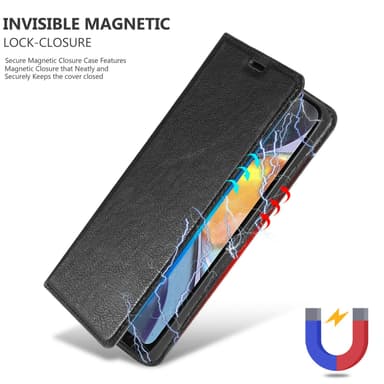 Motorola MOTO G22 lommebokdeksel case (svart)