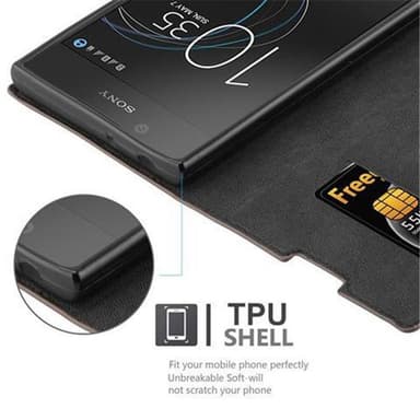 Sony Xperia L1 lommebokdeksel case (brun)