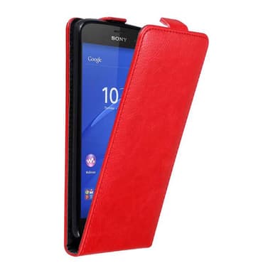 Sony Xperia Z3 COMPACT deksel flip cover (rød)