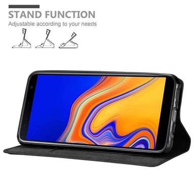 Samsung Galaxy J6 PLUS lommebokdeksel case (svart)