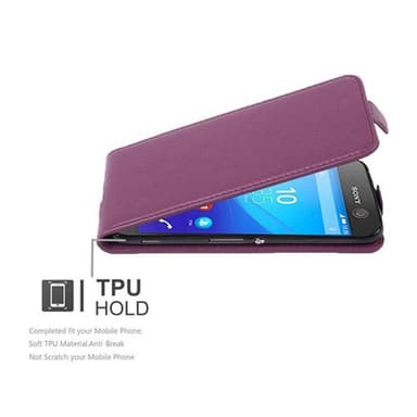 Sony Xperia M5 Deksel Cover Etui (lilla)