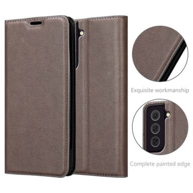 Samsung Galaxy S22 PLUS lommebokdeksel case (brun)