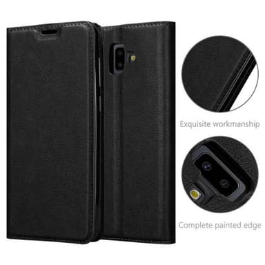 Samsung Galaxy J6 PLUS lommebokdeksel case (svart)