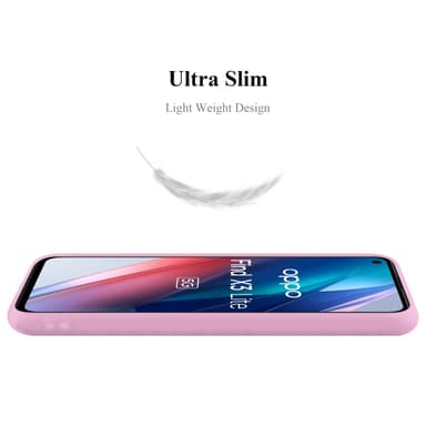 Deksel Oppo FIND X3 LITE Silikon cover (rosa)