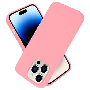 iPhone 14 PRO MAX silikondeksel case (rosa)