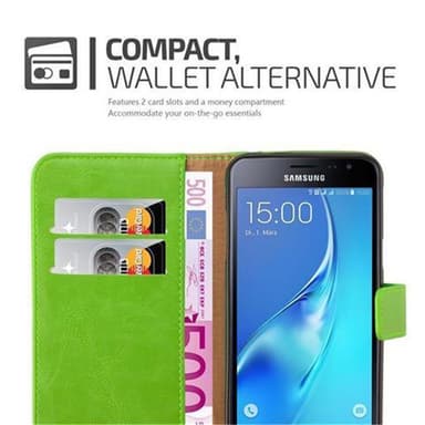 Samsung Galaxy J3 2016 lommebokdeksel etui (grønn)