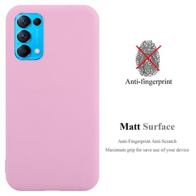 Deksel Oppo FIND X3 LITE Silikon cover (rosa)
