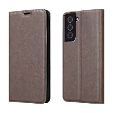 Samsung Galaxy S22 PLUS lommebokdeksel case (brun)