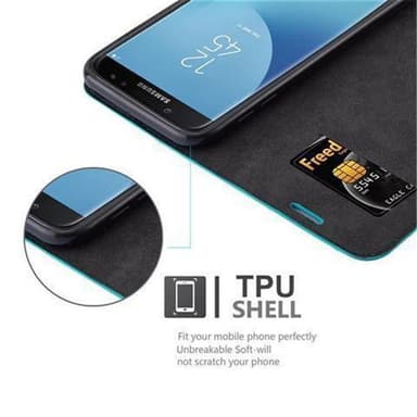 Samsung Galaxy J7 2017 lommebokdeksel case (turkis)