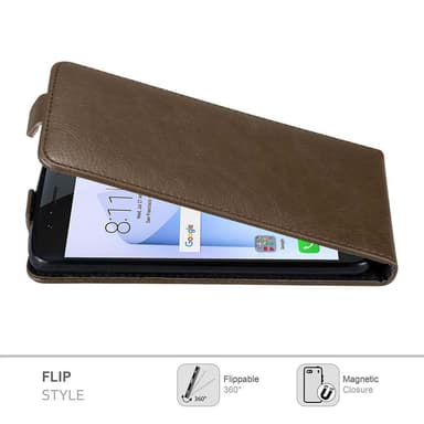 Honor 8 / 8 PREMIUM deksel flip cover (brun)