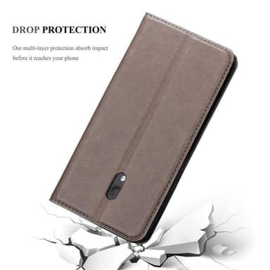 Alcatel 1C 2019 lommebokdeksel case (brun)