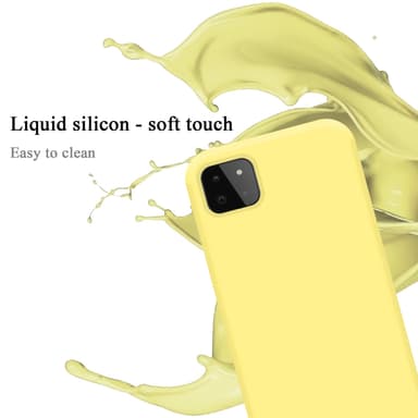 Samsung Galaxy A22 5G silikondeksel case (gul)