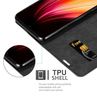 Xiaomi RedMi NOTE 8 lommebokdeksel case (brun)