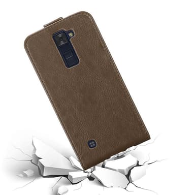 LG K8 2016 deksel flip cover (brun)