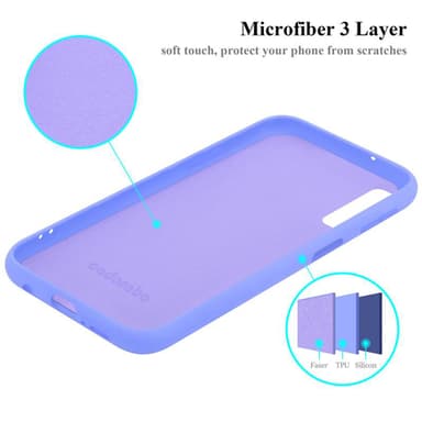 Samsung Galaxy A7 2018 silikondeksel case (lilla)