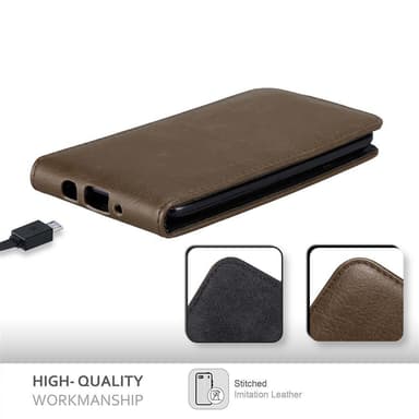 LG K8 2016 deksel flip cover (brun)