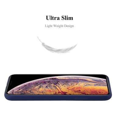 Deksel iPhone XS MAX Silikon cover (blå)
