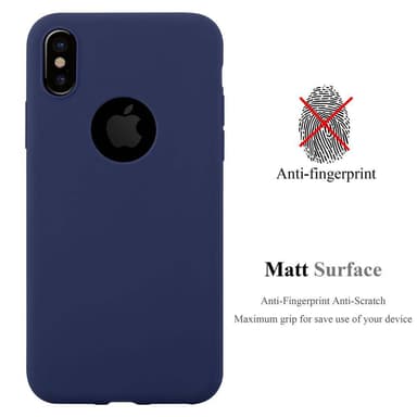 Deksel iPhone XS MAX Silikon cover (blå)