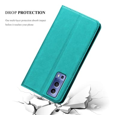 Vivo Y52 5G / Y72 5G lommebokdeksel case (turkis)