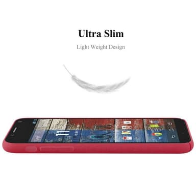 Motorola MOTO G2 Hardt Deksel Cover (rød)
