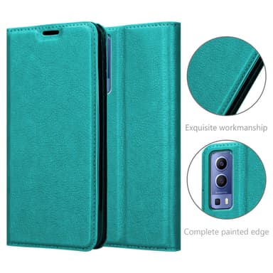 Vivo Y52 5G / Y72 5G lommebokdeksel case (turkis)