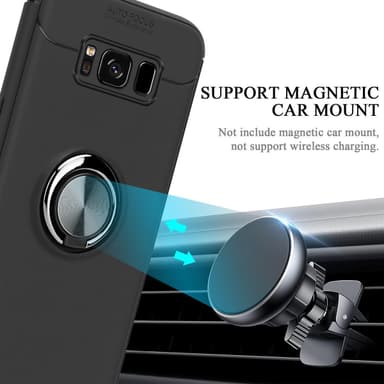 Samsung Galaxy S8 PLUS silikondeksel cover (svart)