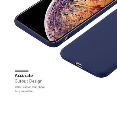 Deksel iPhone XS MAX Silikon cover (blå)