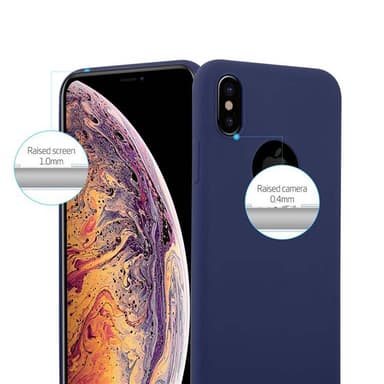 Deksel iPhone XS MAX Silikon cover (blå)