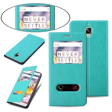 OnePlus 3 / 3T lommebokdeksel cover (turkis)
