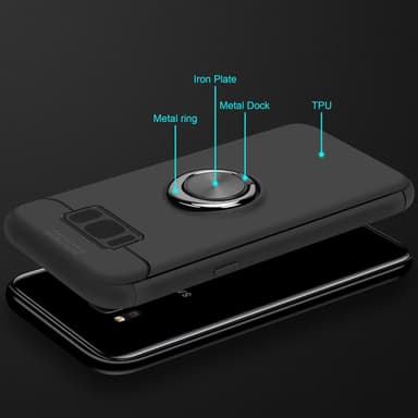 Samsung Galaxy S8 PLUS silikondeksel cover (svart)