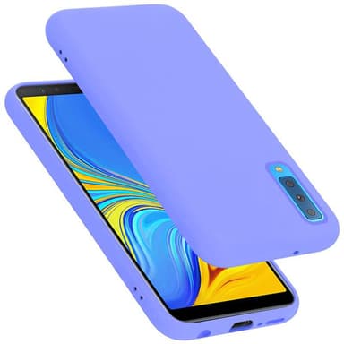 Samsung Galaxy A7 2018 silikondeksel case (lilla)