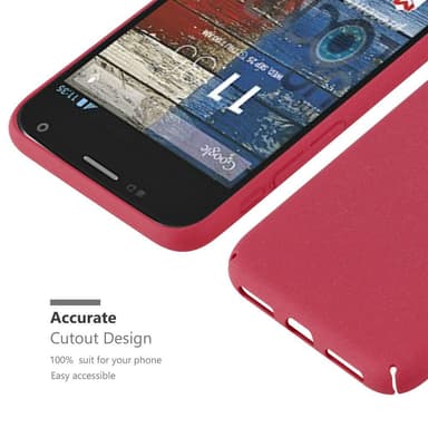Motorola MOTO G2 Hardt Deksel Cover (rød)